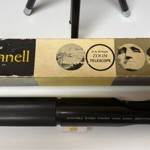 Bushnell 9 to 30 Power 40mm Zoom Spotting Scope Mid Century Mcm Telescope Tripod